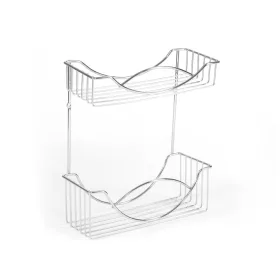 Drótfali polc a KONYHAI fürdőszobába, két kosár