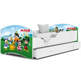   Egyszemélyes ágy gyerekeknek - A gyermekek fali fali lámpája LED 5 szín alatt