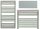  Hydro-Mat 588 W-os vizes fürdőszobai radiátor 530 x 980 mm króm, szürke