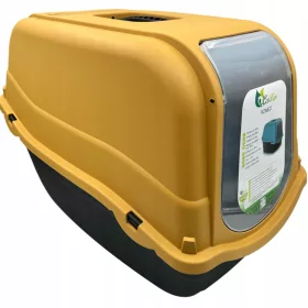    Beltéri alomtálca macskáknak ROMEO WC szűrővel 57X39X41 YELLOW-HOONEY