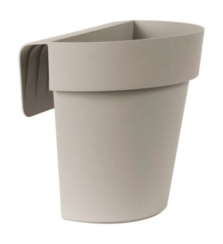  Euro3plast virágcserép 25 cm x 20 x 23 cm műanyag, barna és bézs árnyalatok, szürke és ezüst árnyalatok