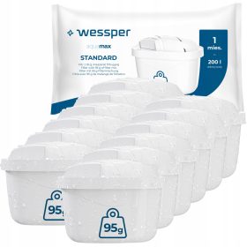    Wessper aquamax 95g szűrőbetét Brita vizeskancsóhoz - 12 db