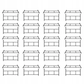 Varsói állvány Állványkészlet 40 keretből