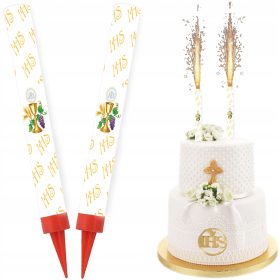    ÁLDOZÁSI TORTASZÖKŐKÚT Verseny Első SZENTÁLDOZÁS IHS 18cm 2 db.