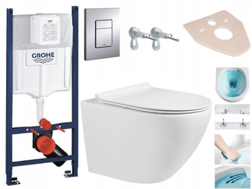 Rejtett WC modulok és keretek - Grohe WC keret Rimless tál duroplaszt vékony