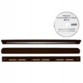   Szellőzőrács az ablakhoz - Ablak légtelenítő VT101 SÖTÉTBARNA