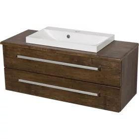    Fürdőszoba szekrény mosdóval Gante Fokus 100x39x40,5 cm barna