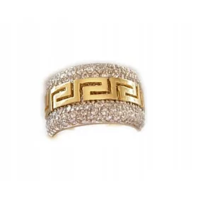  Gyűrű cirkóniákkal Jubiler-Olsztyn, arany