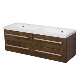  FOKUS fürdőszobabútor szekrény 120 antik fa