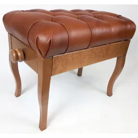  MX zongorapad, világos dió, C-12 barna bőr