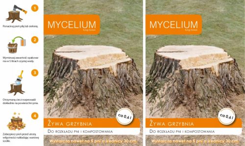  Micélium fatörzsbontáshoz és komposztáláshoz Micélium 0,6 l