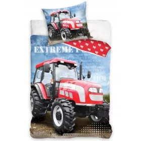   Ágynemű traktor kotrógép pamut billenő teherautó 160x200