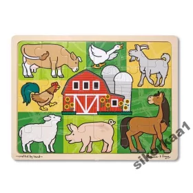  MELISSA DOUG FARMA FAMOZAIK PUZZLE 24 DARABOS.