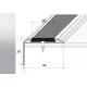 Lépcső élvédő profilok - 120 cm -es lépcsőszalag nem -ezüst A38