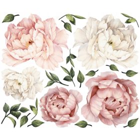   Gyermek falragaszok - Peonies Flowers Peon Wall matricák 160 GIGA