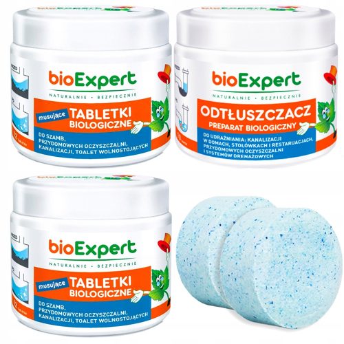  Készítmény szeptikus tartályokhoz, BioExpert tabletta, 40 l, 0,24 kg