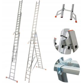  Krause alumínium létra 3 x 42 150 kg-ig