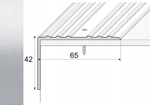 Külső lépcsők - 180 cm -es csík alumínium szög 42x65 mm arany A32