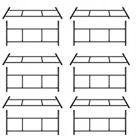 Varsói állványkészlet 12 keret