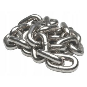   5 mm-es rozsdamentes acél lánc rövid láncszem DIN 766 - 1m