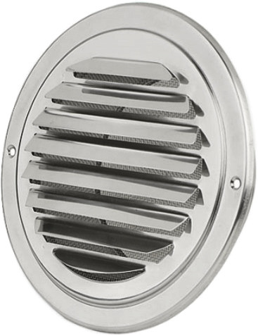 Szellőzőrács - SZÍVÓ KIPUFOGÓ RÁCS UELA 200 mm KRÓM INOX