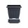  Prosperplast virágcserép 30 cm x 30 x 25 cm műanyag szürke és ezüst árnyalatú