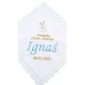   Keresztelő gyertya - Keresztelés Robe- Név, Data hímzés Különböző minták