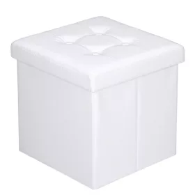  Kárpitozott puff Wide Decor ART-1382 38x38x38 cm fehér