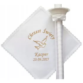   Keresztelő gyertya - KERESZTŐSZETT, KERESZTŐRUHA ÉS GYERTYA, FIÚ részére