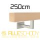 Fa fali korlát 40x40 400cm bükk lakkozott