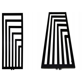    Dekoratív RADIATOR OMEGA 1000x520 Matt fekete szerkezet 570W