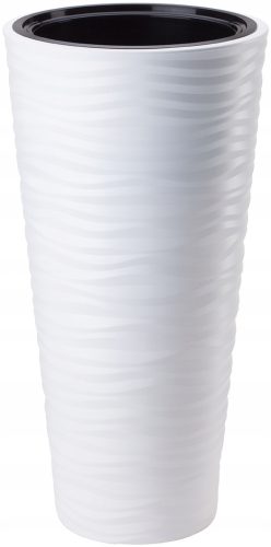  Forma-Műanyag virágcserép 40 cm x 40 x 79 cm átmérő 40 cm műanyag fehér