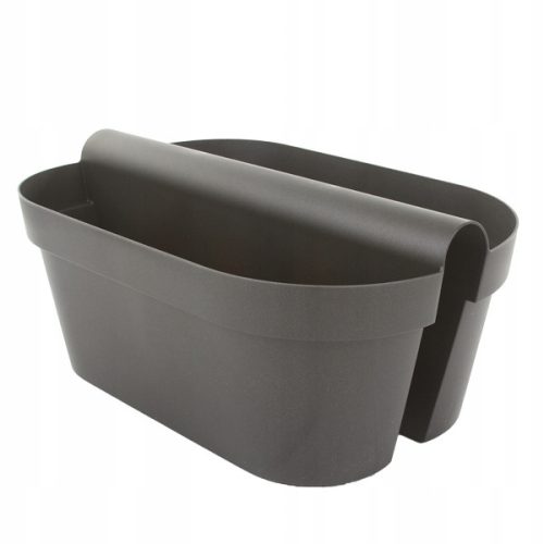  Euro3plast virágcserép 50 cm x 33 x 23 cm, grafit műanyag