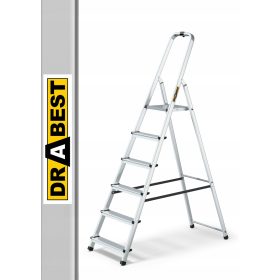 Drabest létra 3,19 m alumínium 1 x 6 125 kg-ig