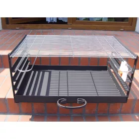  TÉGLA GRILL BETÉT 67X40 RÉSZES HAMU TÁLCA