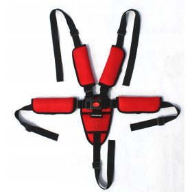   Biztonsági heveder a járni tanuláshoz - Főkezek csíkjai a kocsi székekhez 5 pontos bilincsek