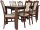hajtogatás -Out Table 150x80+40 6 Kényelmes Paso székek
