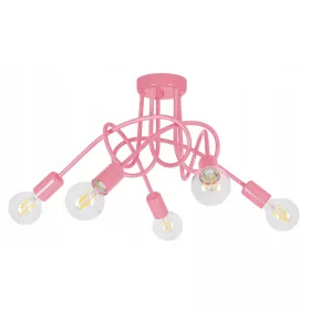  LED-ONE E27 mennyezeti lámpa rózsaszín és lila
