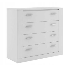   Fiókos szekrény gyerekszobába - Játékláda 100 cm -es bútor szoba tölgyfiókhoz fehér