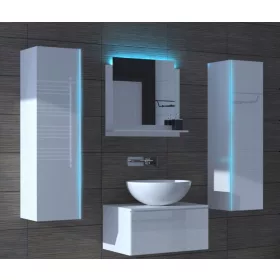    Fürdőszoba bútor garnitúra, szekrények, fürdőszoba bútorok, függő tükör A1