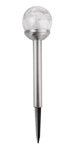  Pólusos napelemes lámpa, ezüst, 38 cm, 1 db.