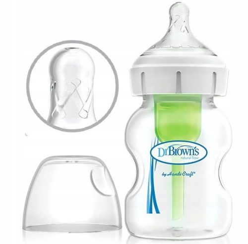 Bébiüveg - Dr. Brown Antykolk palack széles opciói+ 150 ml