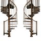 Belső lépcsők - CORA csigalépcső modell Berlin 03 S 160 cm