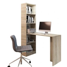 MATEO sarok számítógépes iskolai asztal polccal