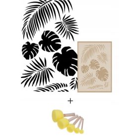   Stencil festéshez - Zopa gyerek mérőpohár 29 x 89 cm Bézs 150 CM-ig