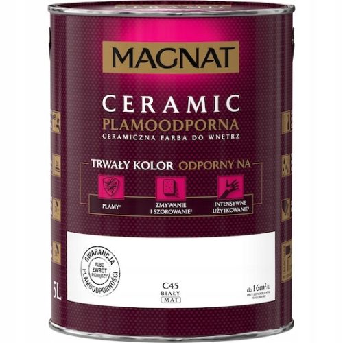 Magnat kerámia falfesték 5 l C45 Matt fehér