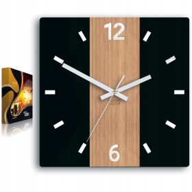    ModernClock falióra fehér, fekete, barna árnyalatai, 30 cm