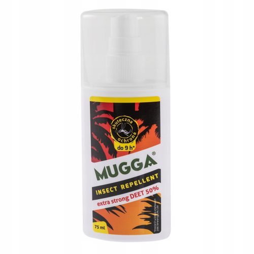 Egerek és patkányok elleni védelem - Mugga erős spray 50% DEET 75 ml szúnyog kullancsok