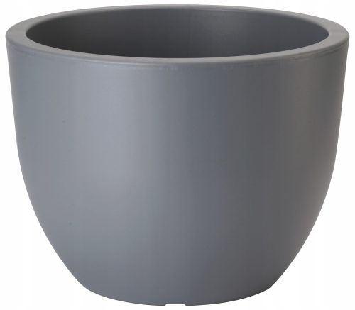  Forma-Műanyag virágcserép 39,5 cm x 39,5 x 29,5 cm átmérő 39,5 cm műanyag szürke és ezüst árnyalatok