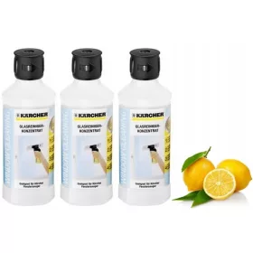   Készlet magasnyomású mosókhoz - 3X KARCHER RM 500 ablakfolyadék koncentrátum WV2 WV5